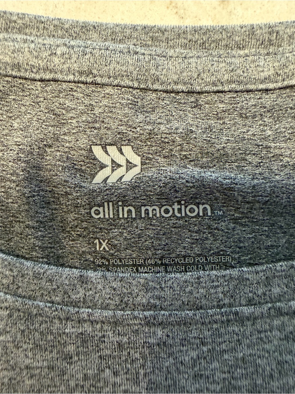 All in Motion Scoop Neck Tees - Light Blue, Black, Gray (3 Pack) 1X - Picture 3 of 3